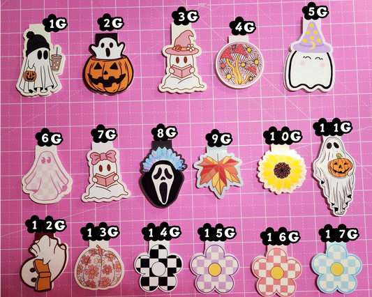 Halloween-themed bookmarks