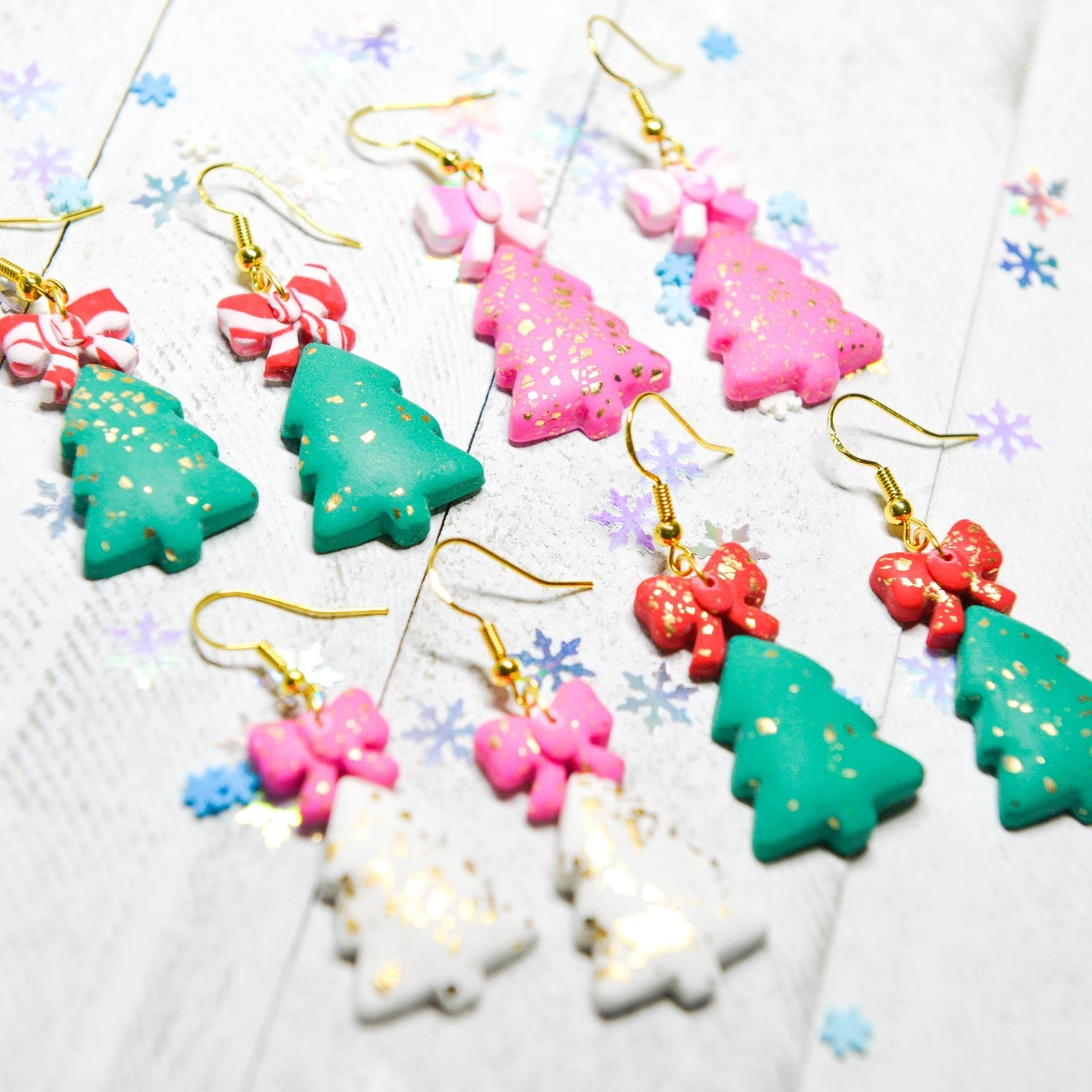 christmas tree earrings