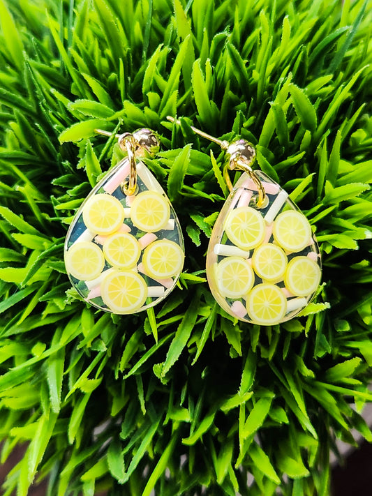 Pink Lemonade Drop Earrings