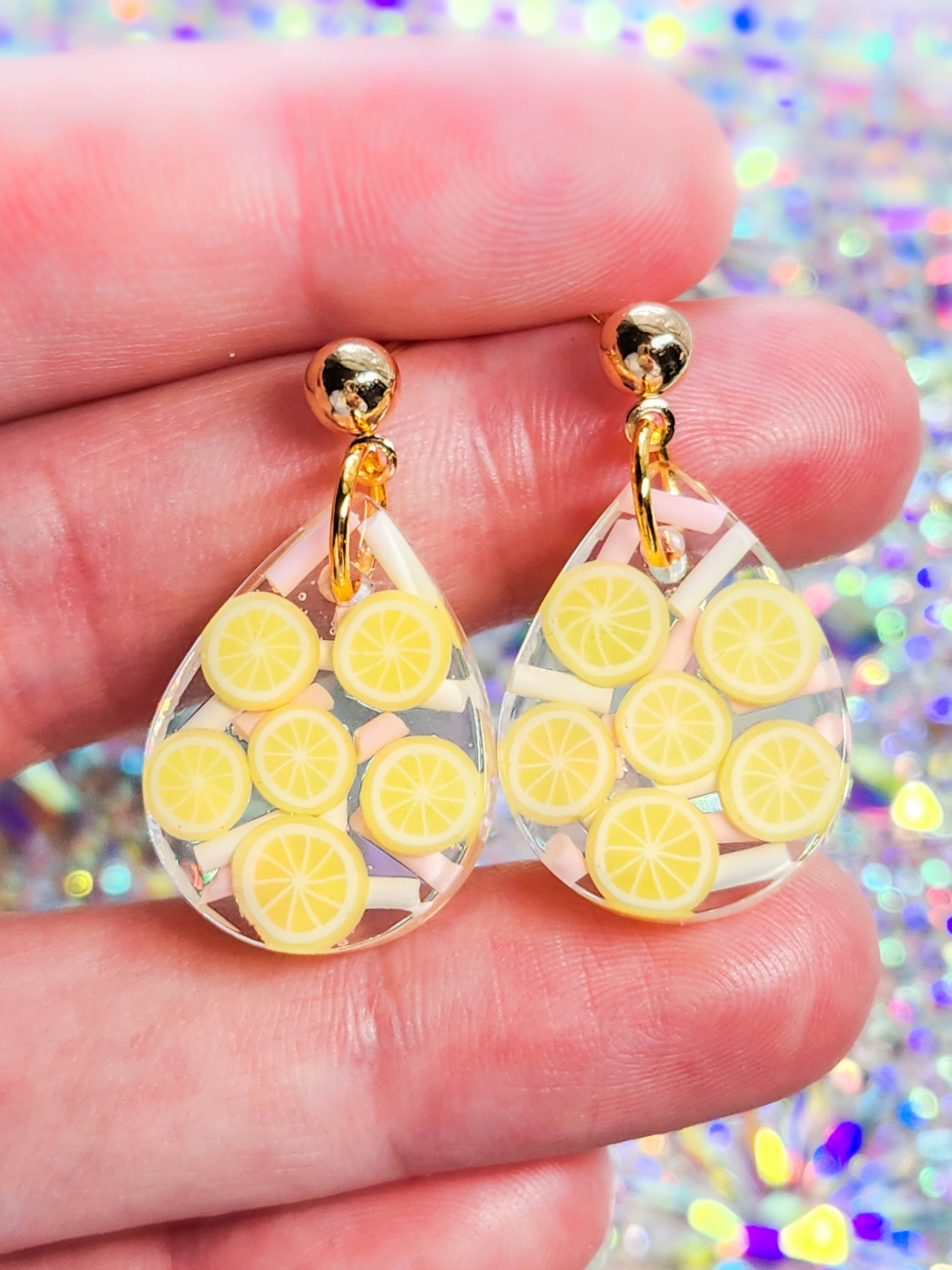 Pink Lemonade Drop Earrings