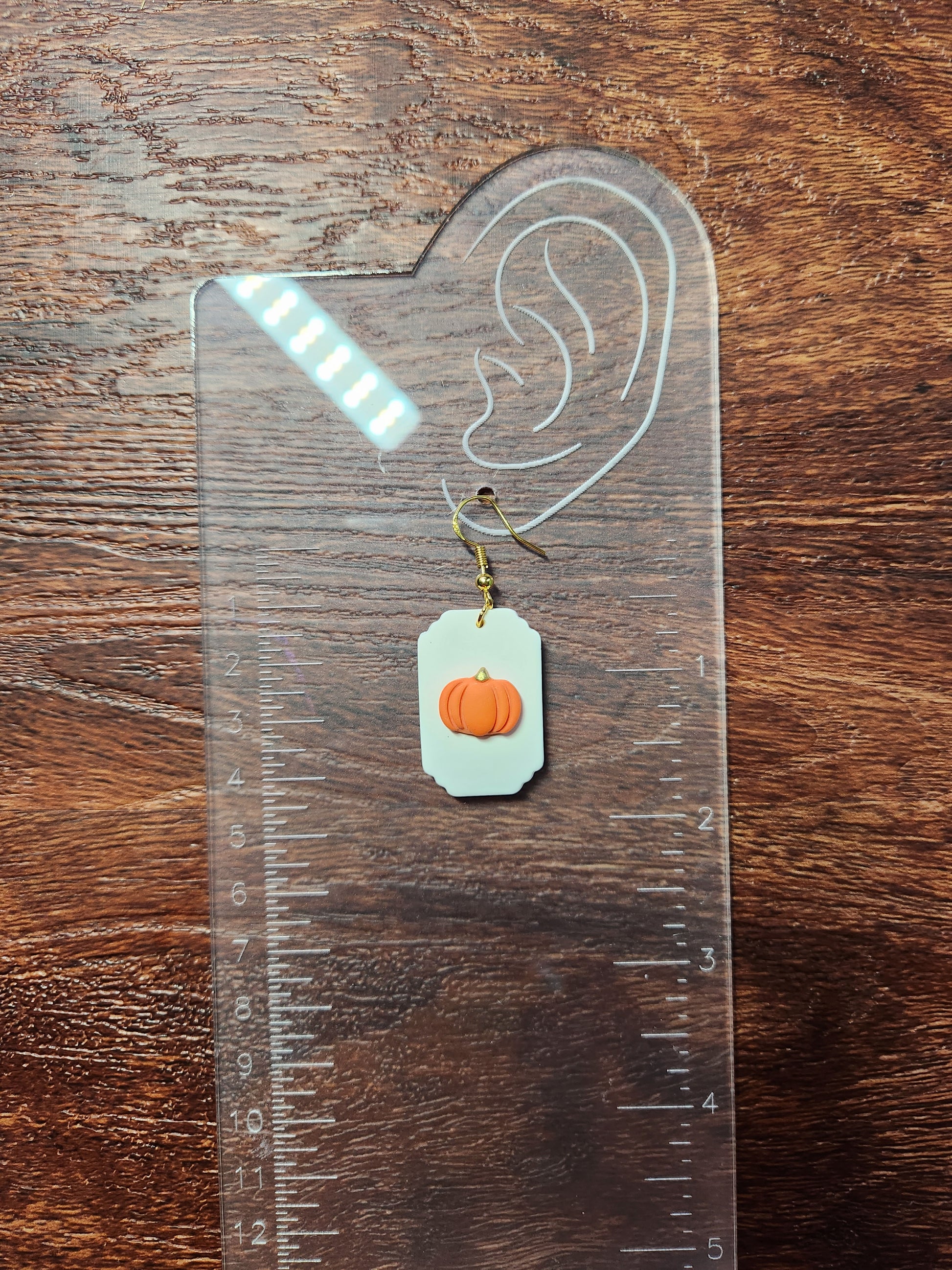 Framed Pumpkin Earrings