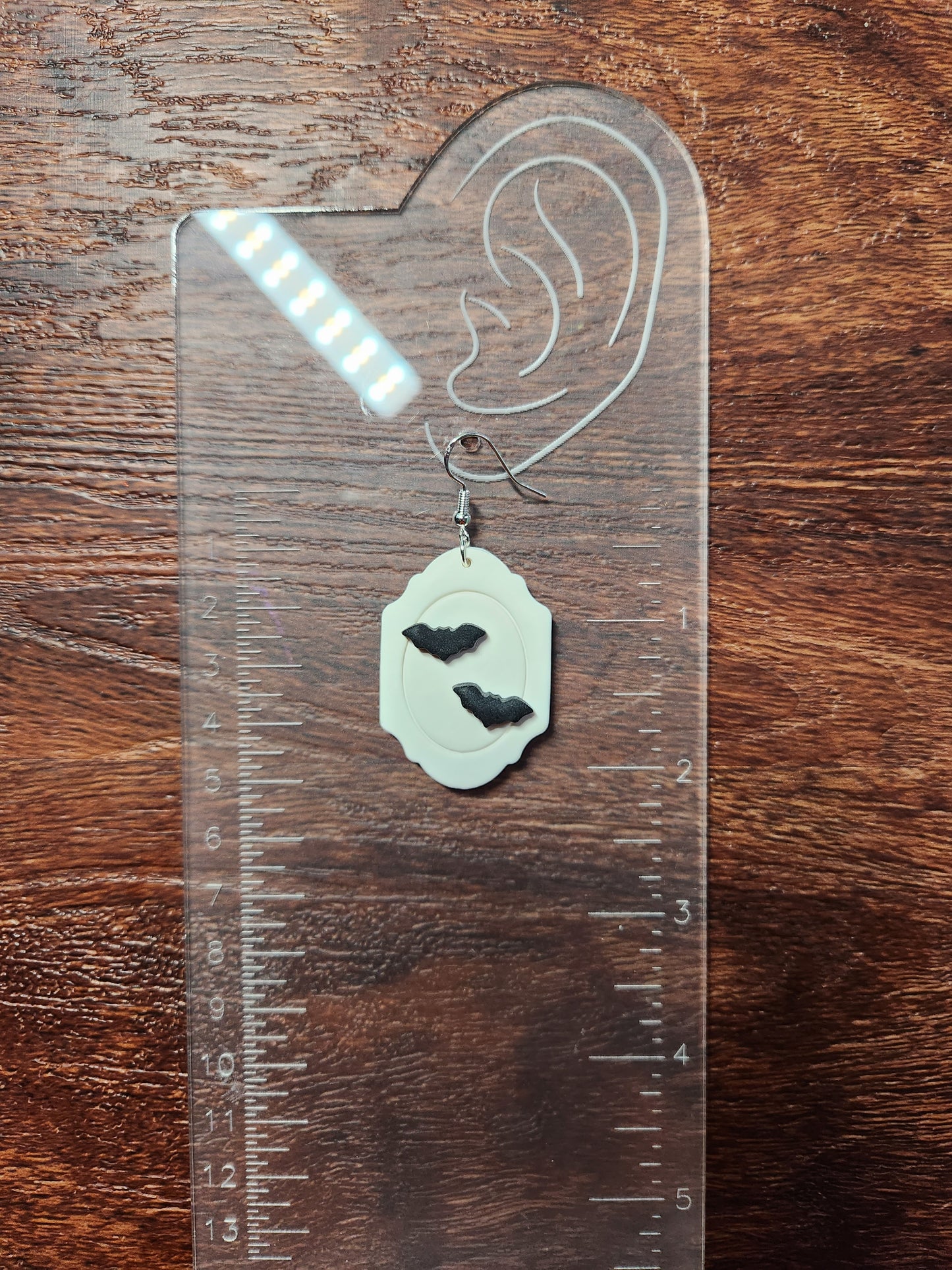 Framed Bat Earrings