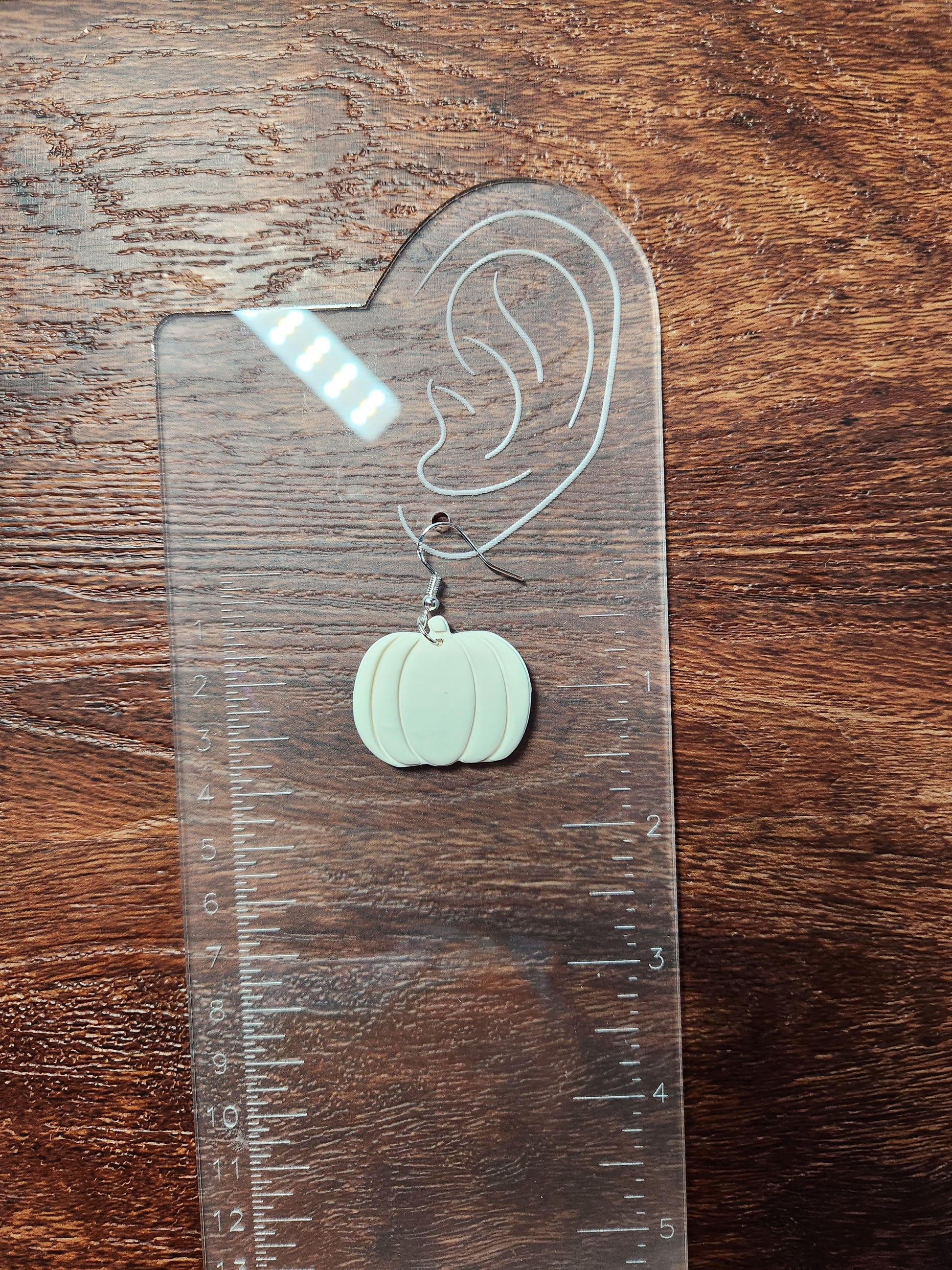 White Pumpkin Earrings