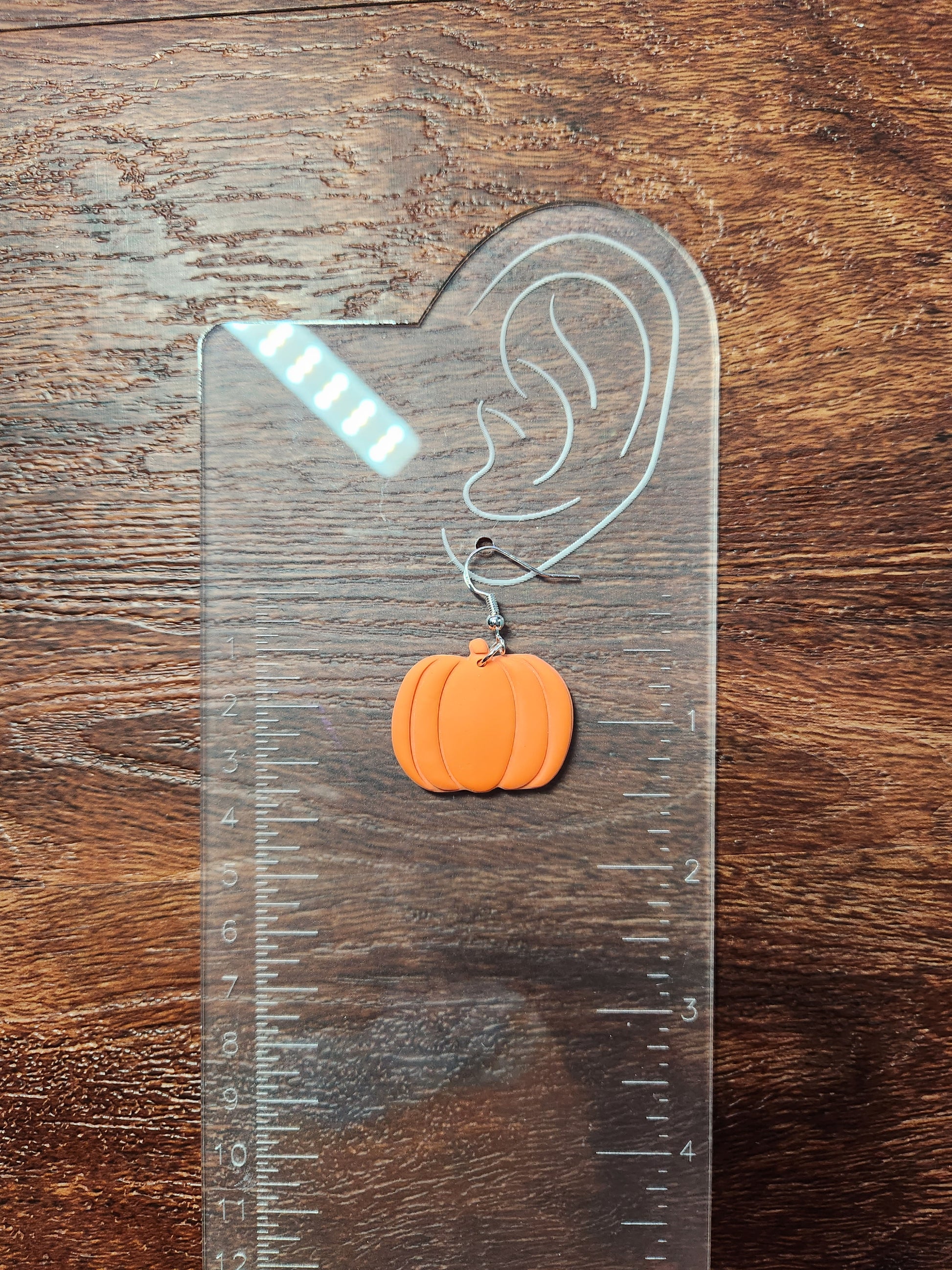 Orange Pumpkin Earrings