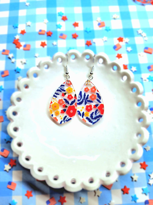 Floral Drop Earrings