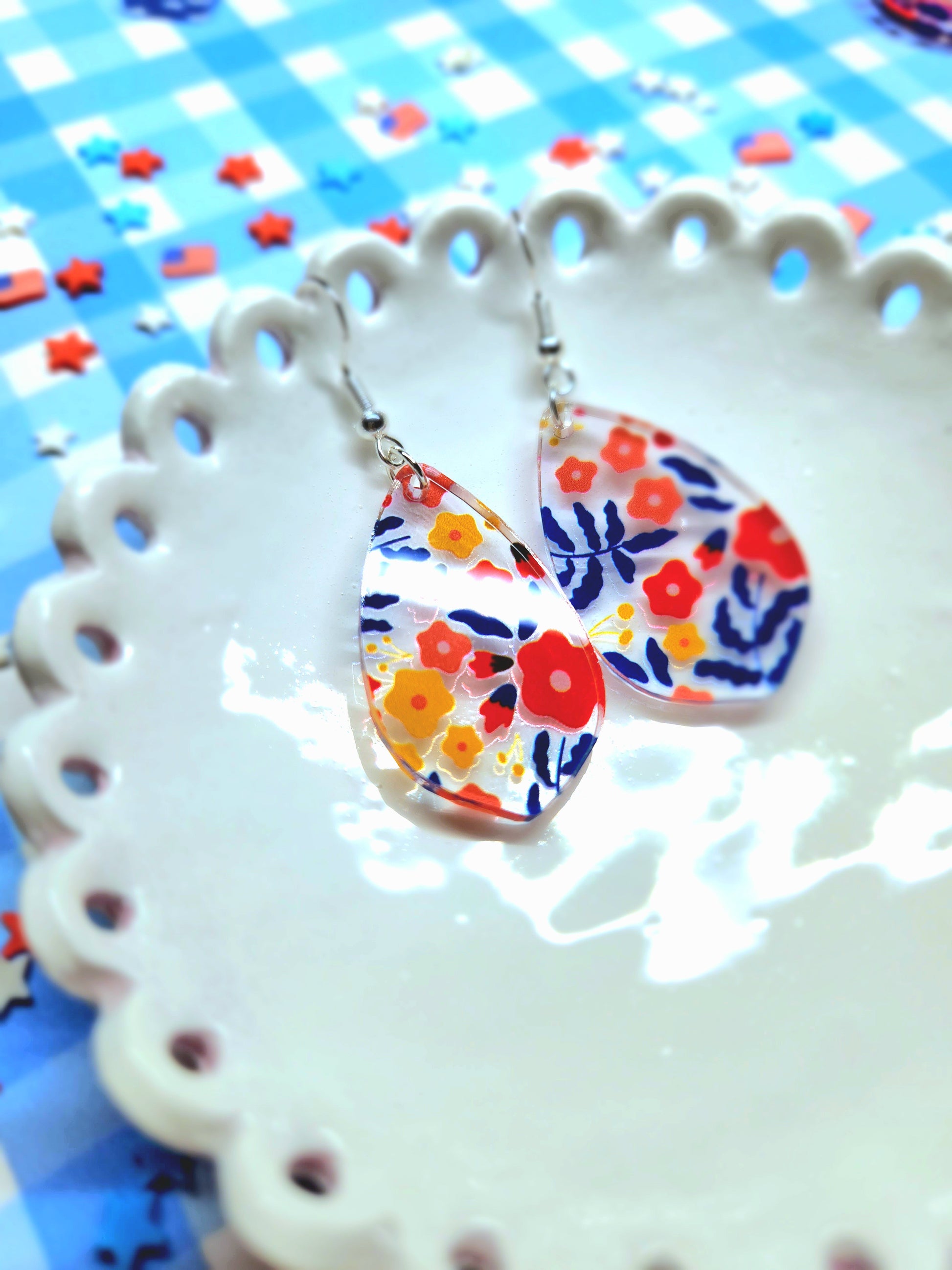 Floral Drop Earrings