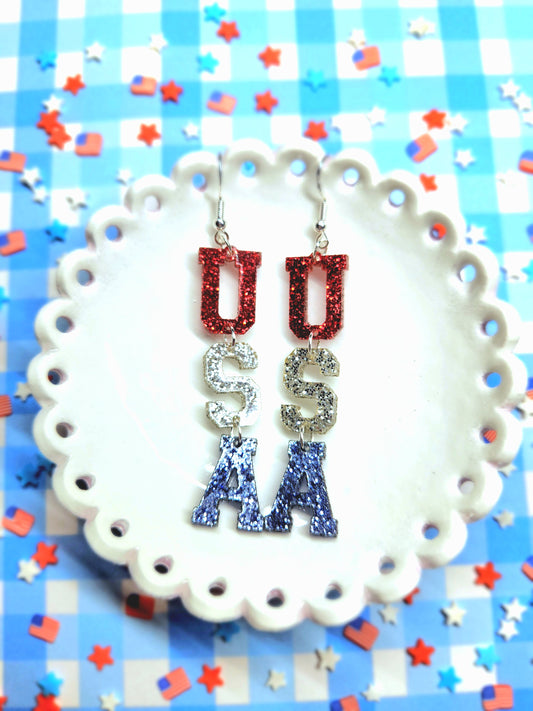 USA Dangle Earrings