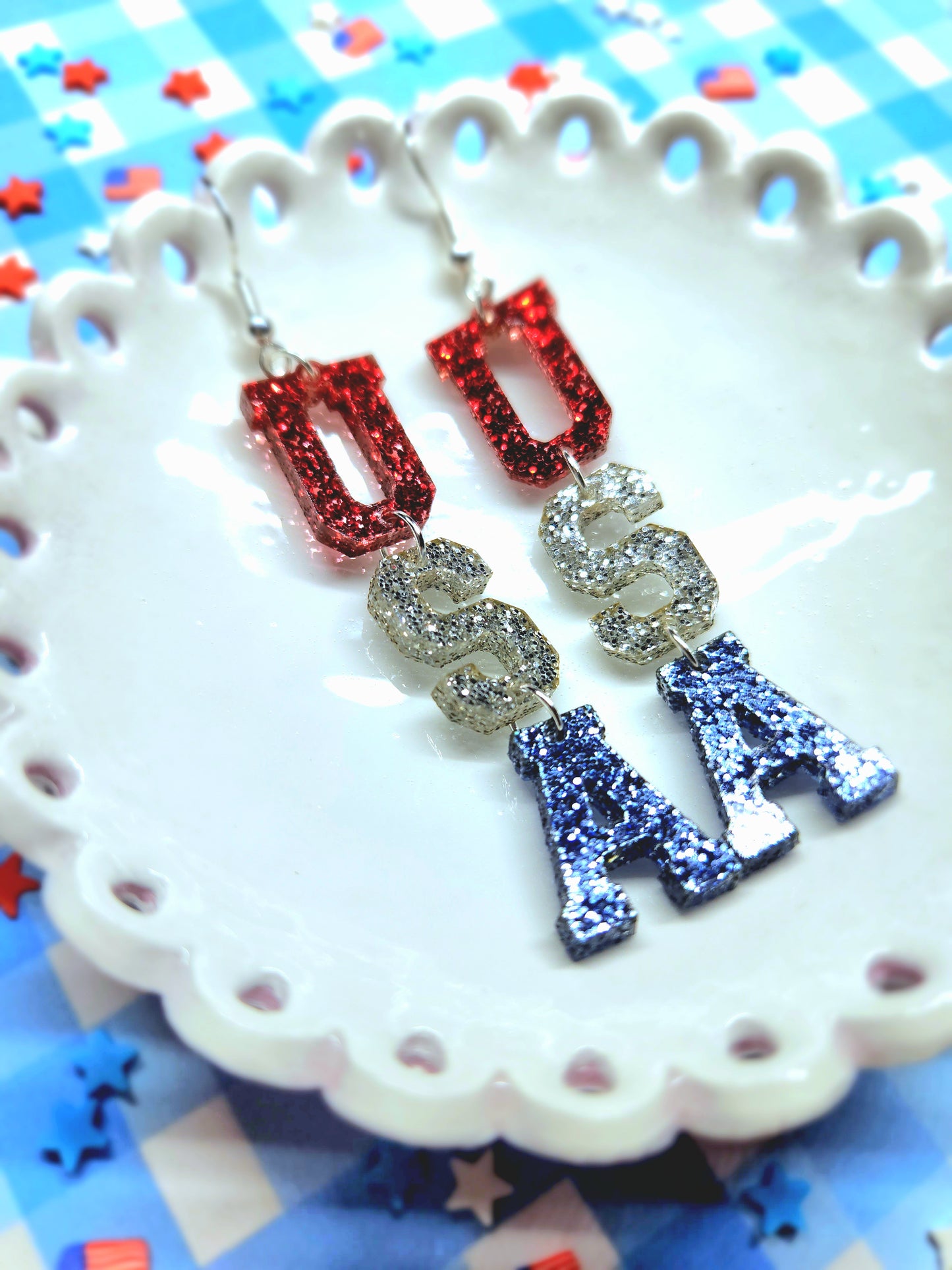 USA Dangle Earrings