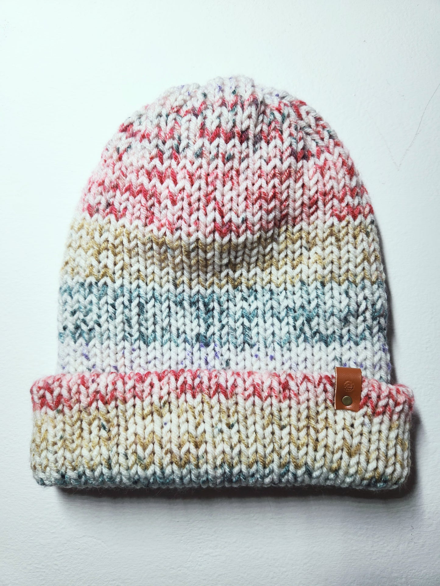 autumn colored beanie hat