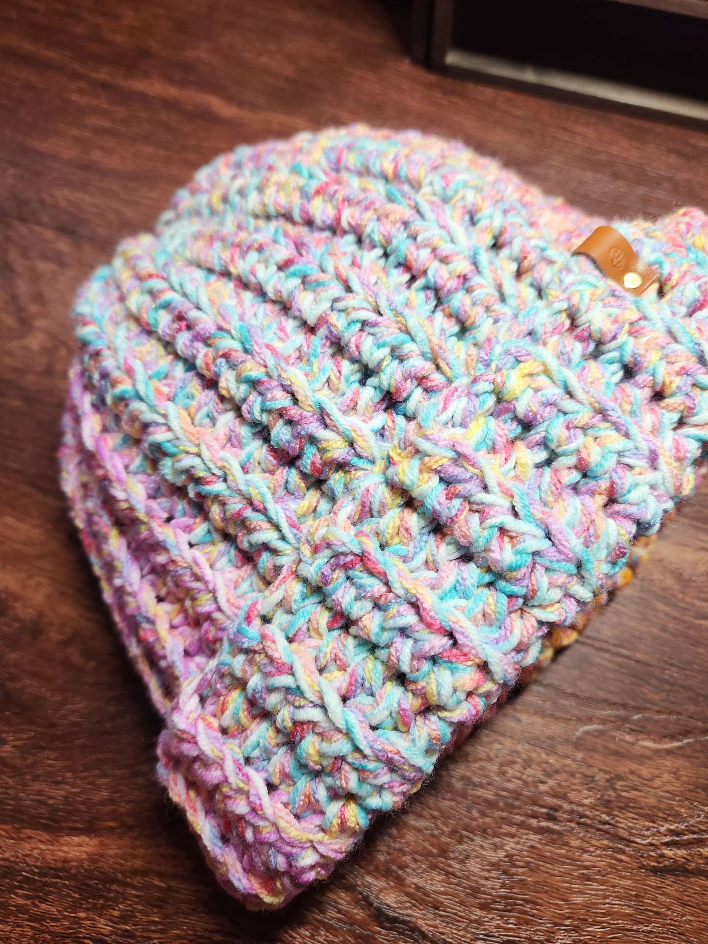 Multicolored Crochet Beanie