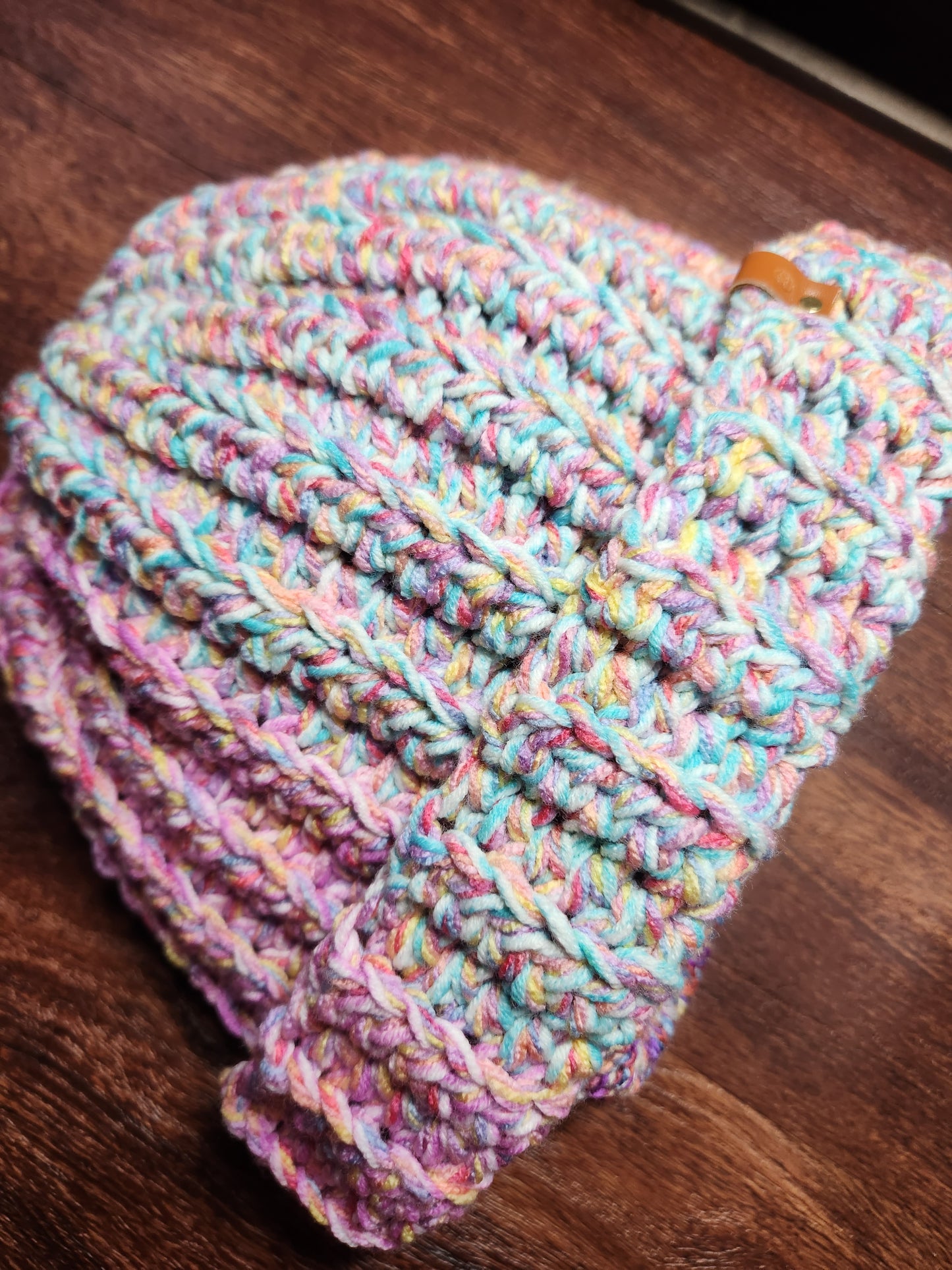 Multicolored Crochet Beanie