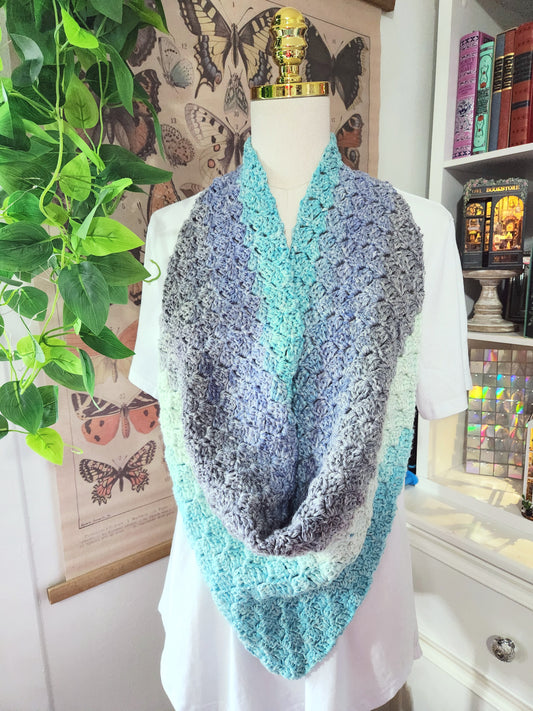 blue gradient scarf