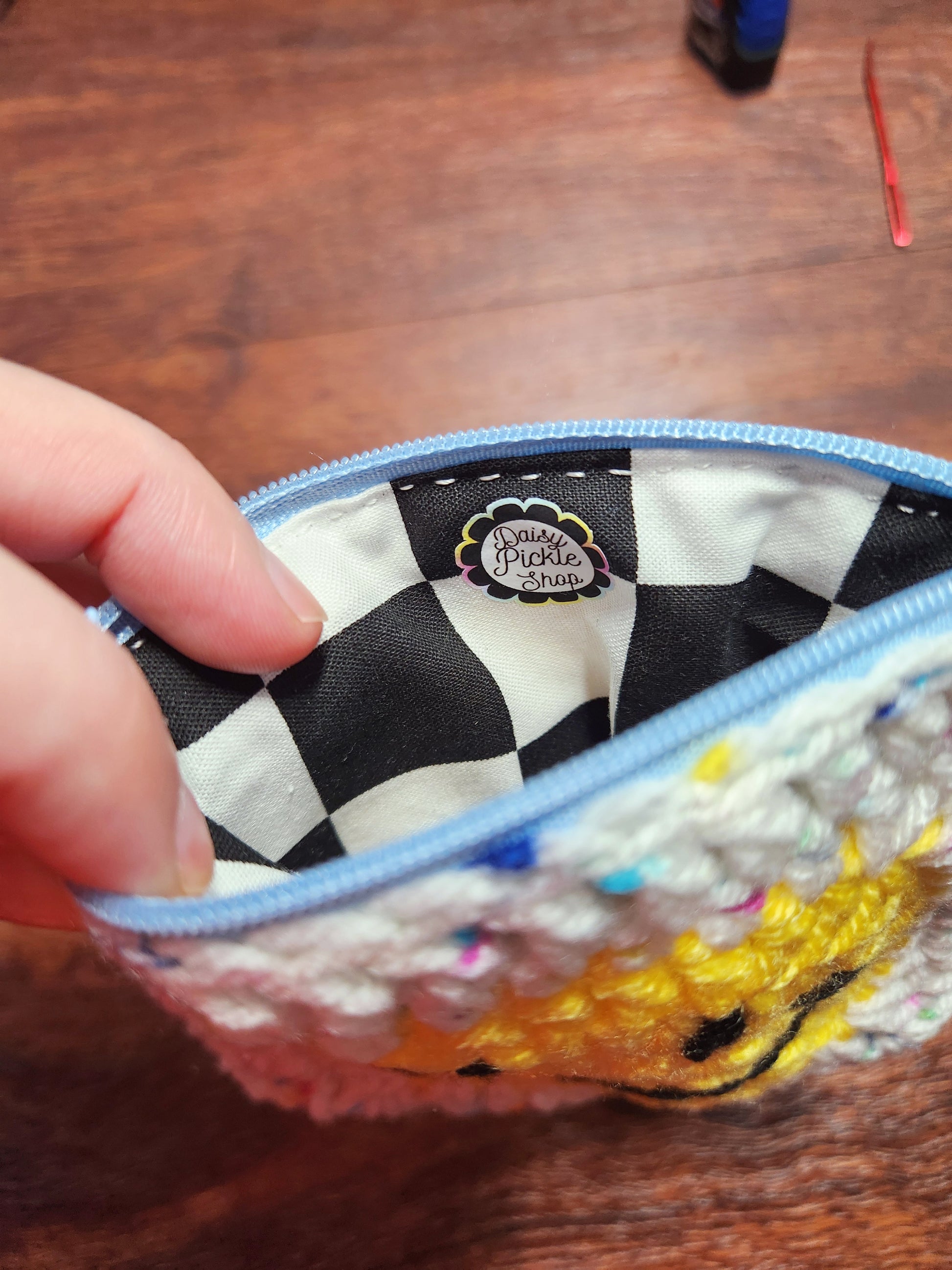 happy face pouch