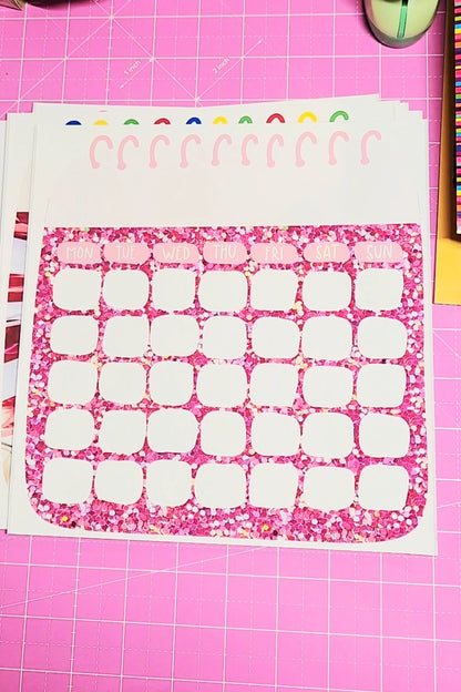Calendar Junk Journal Stickers