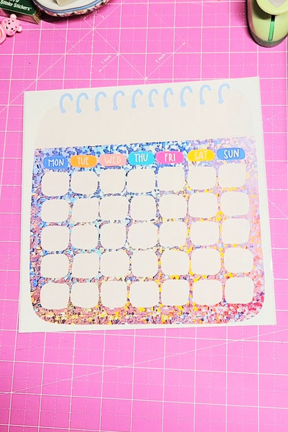 Calendar Junk Journal Stickers