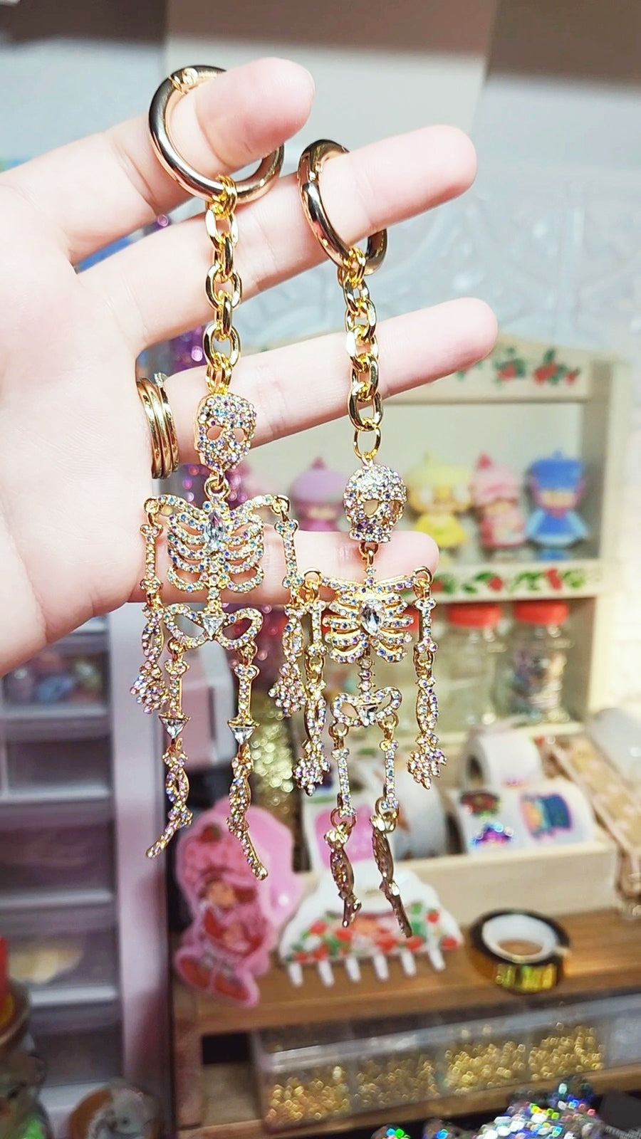 skeleton keychains
