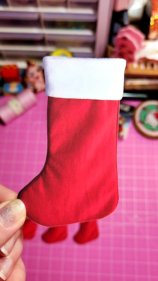 red stocking sticker