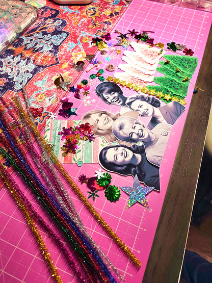 Christmas Tree Lady Ephemera Sticker Bundle Kit