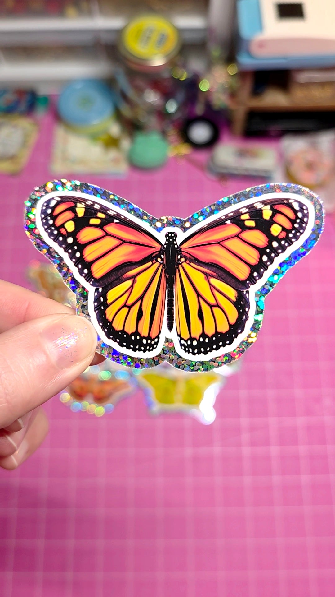 monarch butterfly sticker