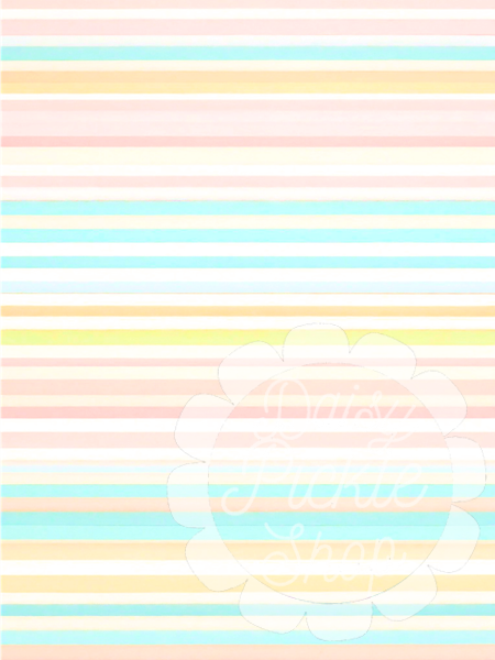 Pastel striped pattern with horizontal lines in various colors on a light background