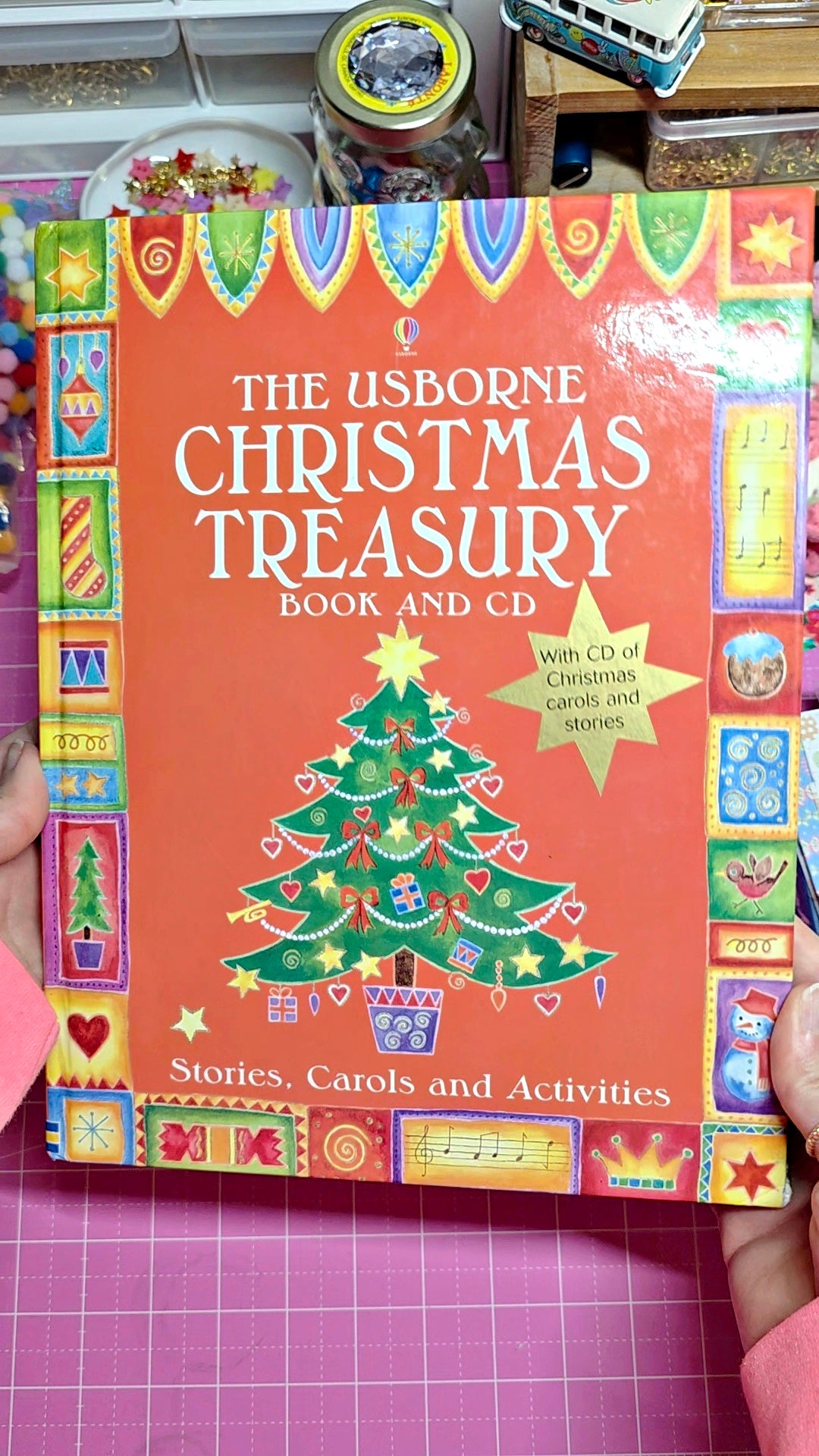 the usborne christmas treasury book and cd