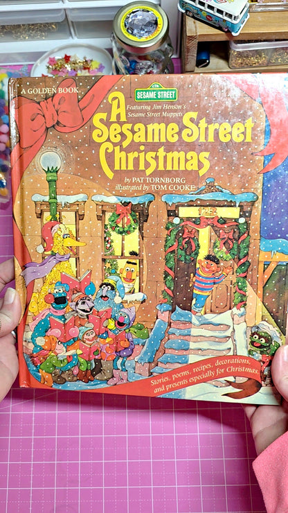 a sesame street christmas book