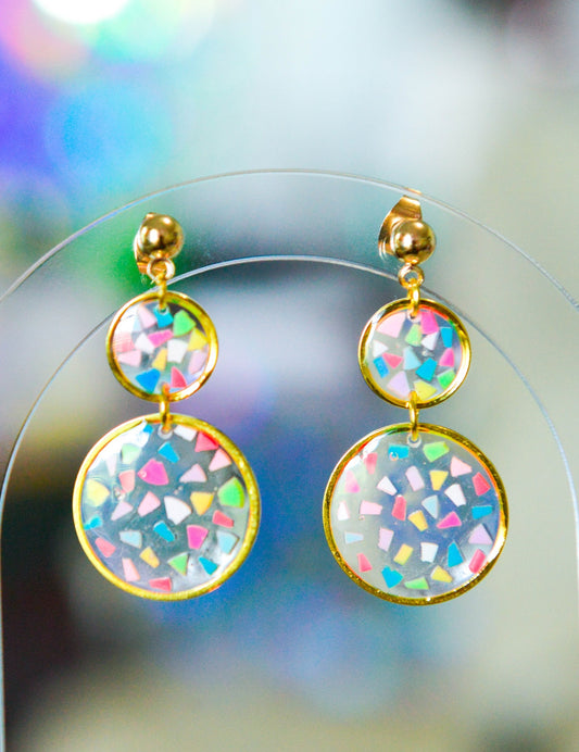 Summer Terrazzo Dangle Earrings