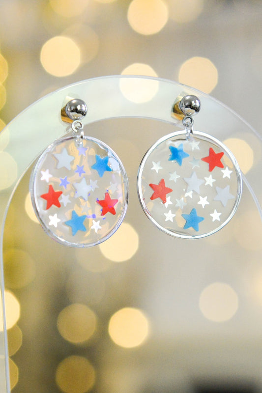 Starry Night 4th of July Earrings  Media 1 of 4