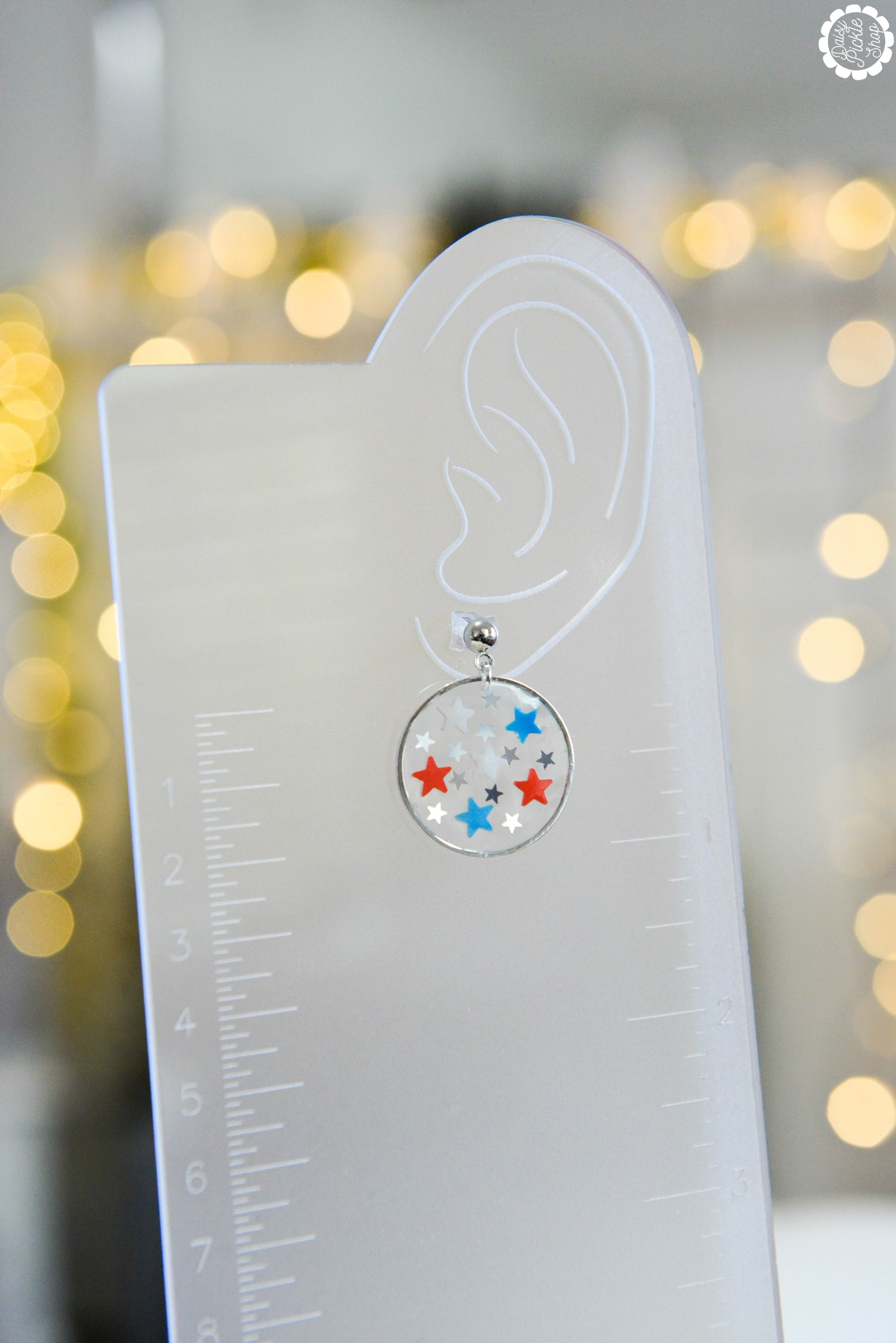 Starry Night 4th of July Earrings  Media 4 of 4