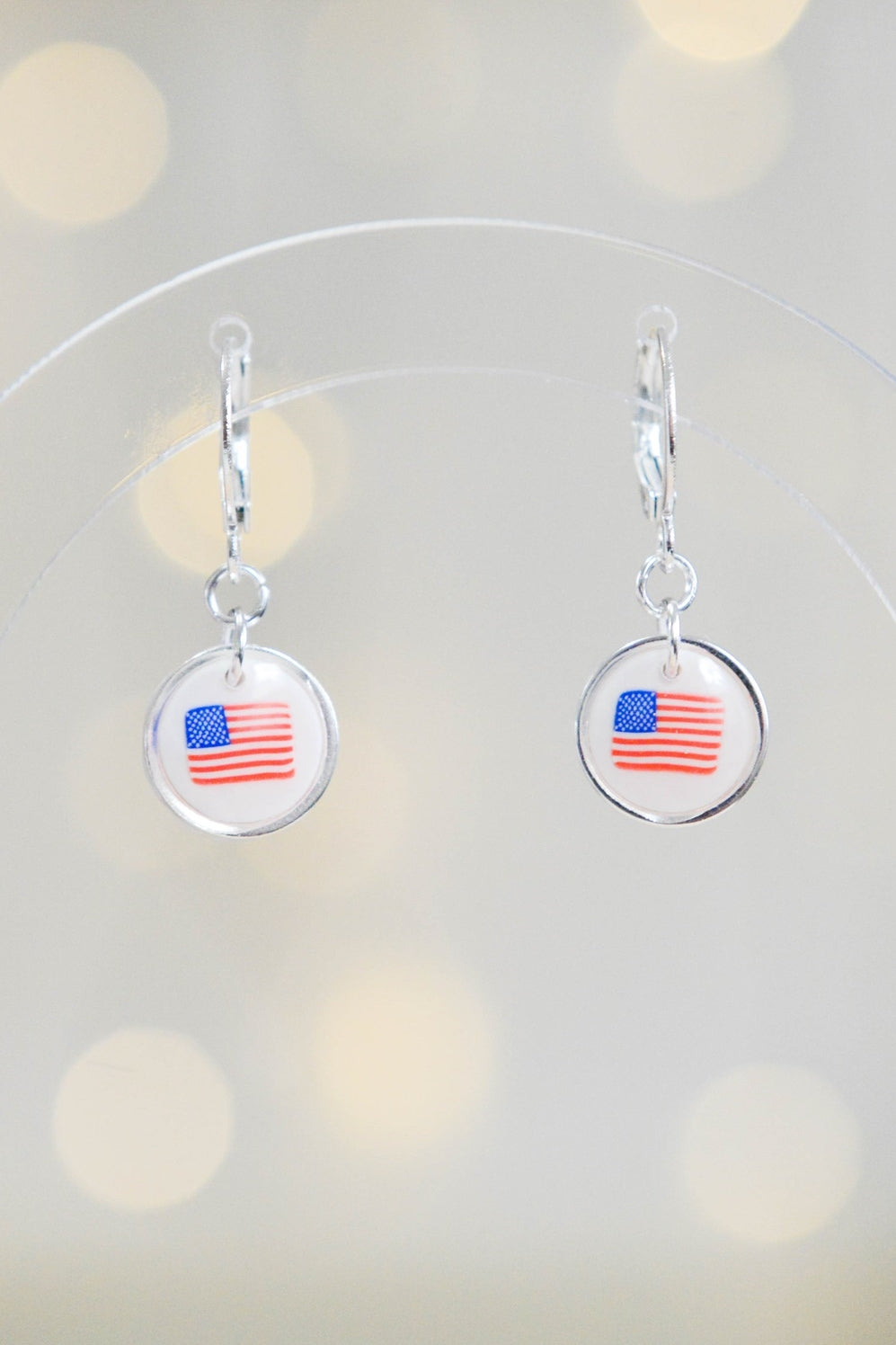 Flag Dangle Earrings  Media 1 of 3