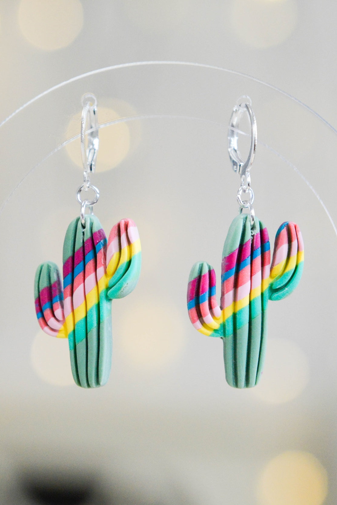 Festive Cactus Earrings  Media 1 of 3