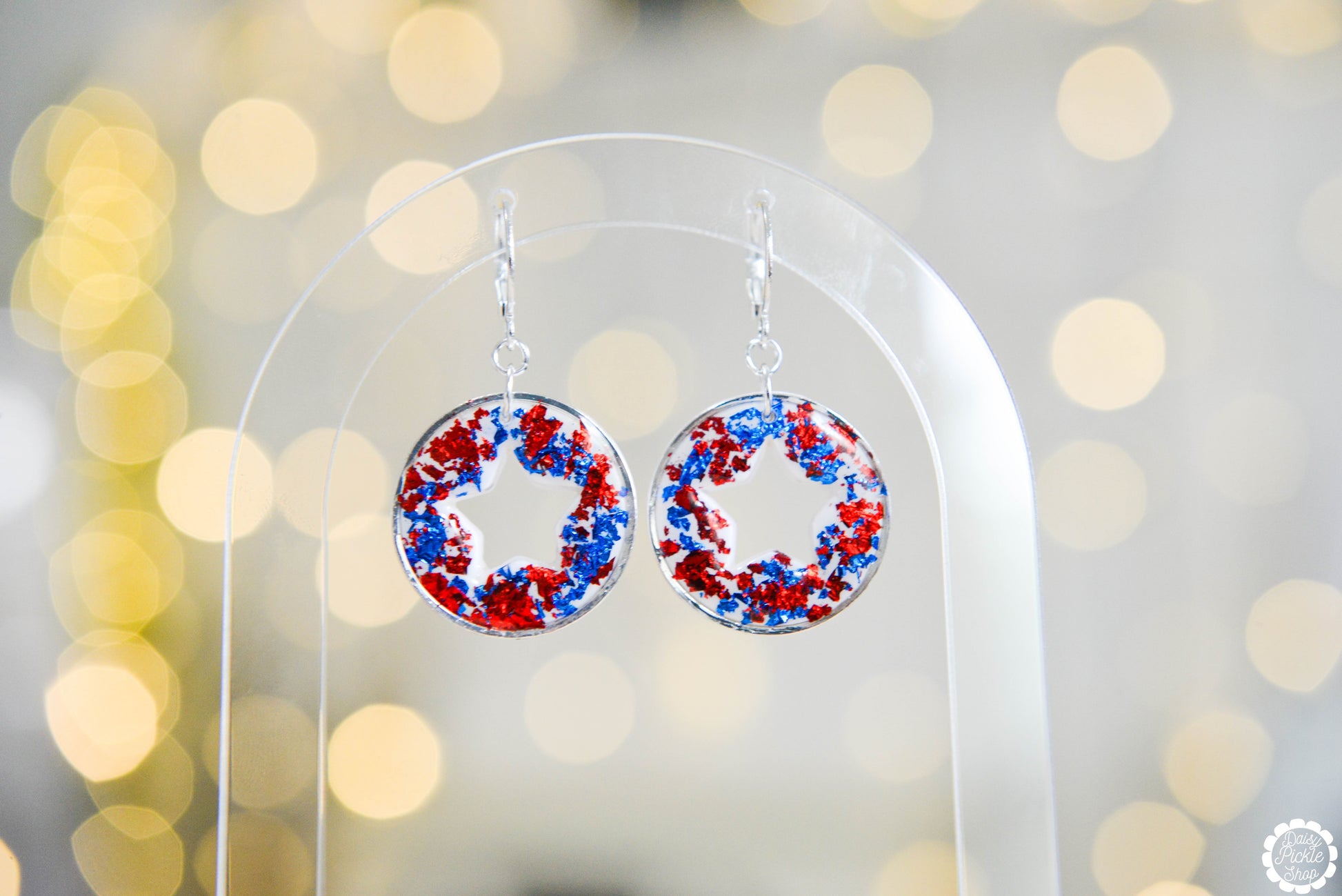 Festive Star Cutout Earrings  Media 1 of 4