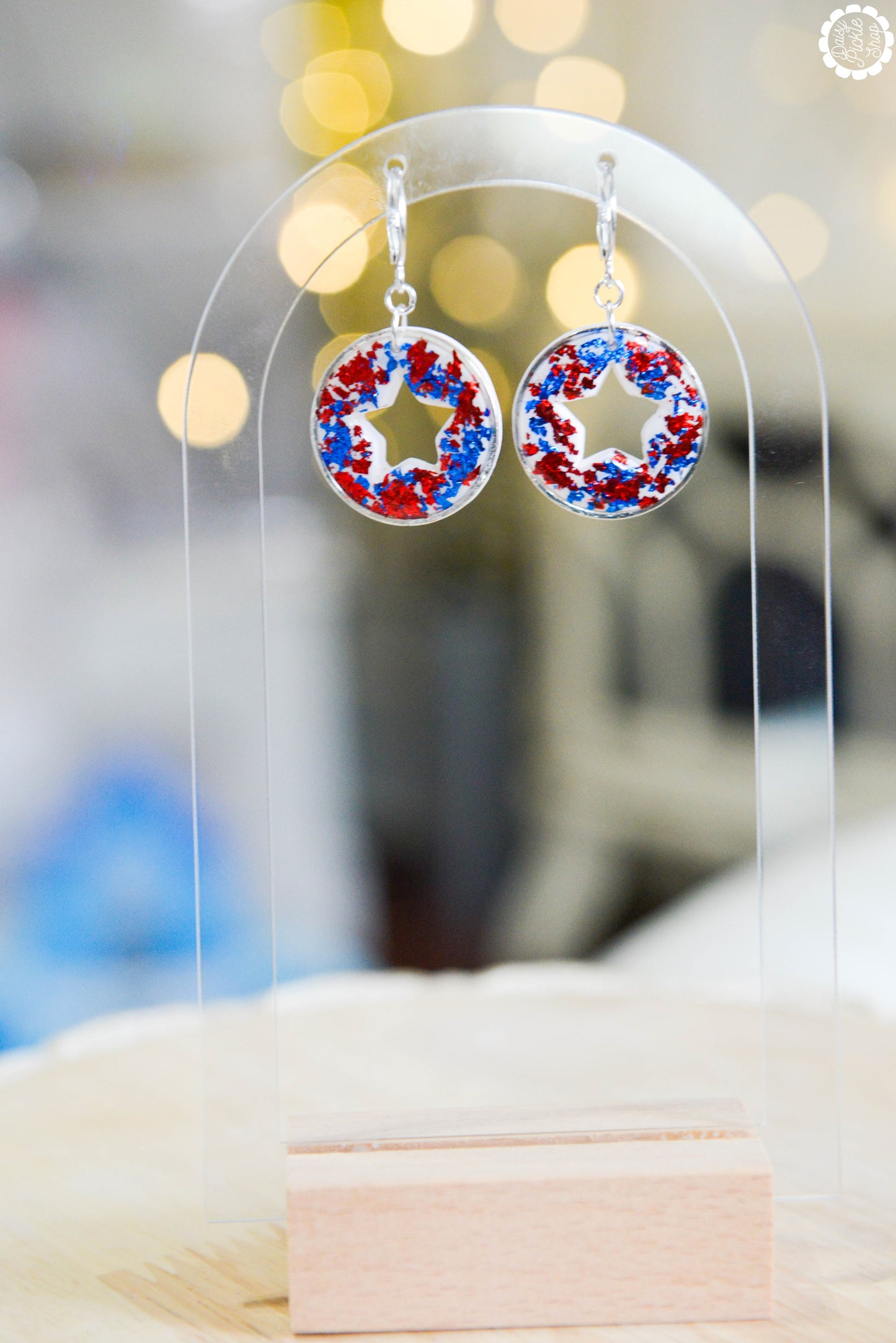 Festive Star Cutout Earrings  Media 3 of 4