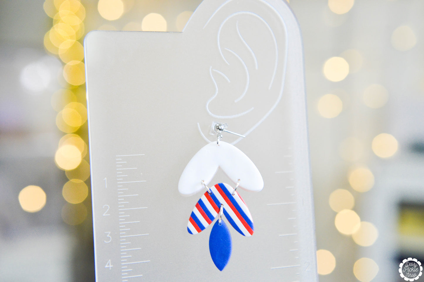 Festive Feather Earrings  Media 3 of 3