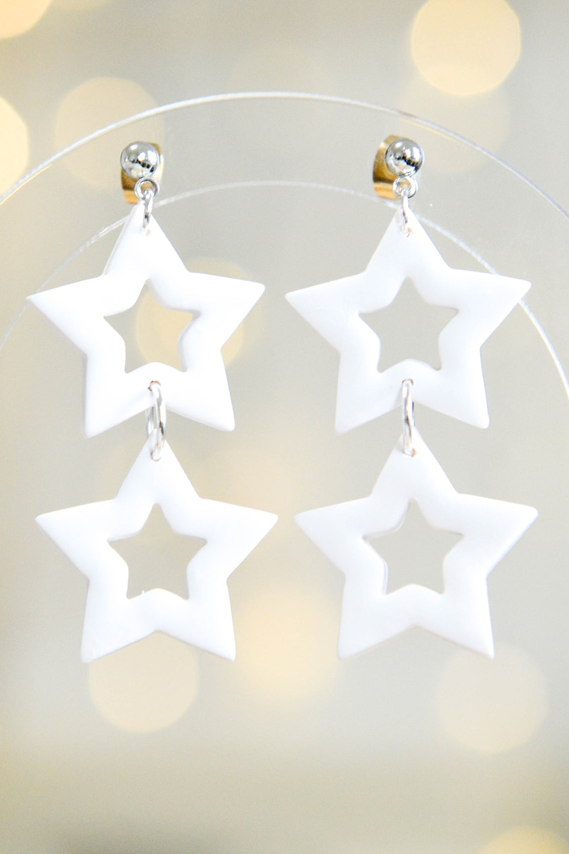 White Star Earrings  Media 1 of 3