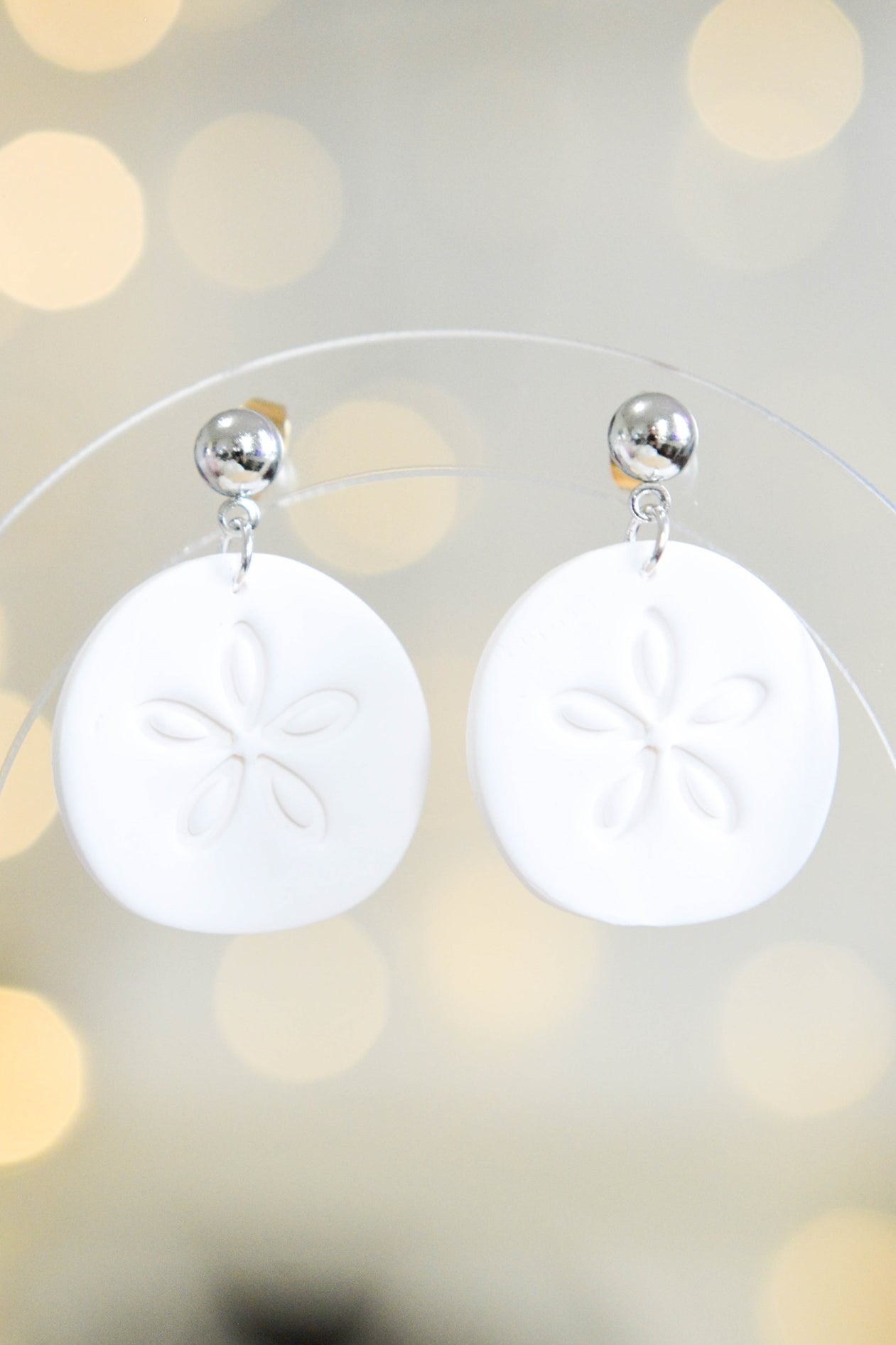 Sand Dollar Dangle Earrings  Media 1 of 3