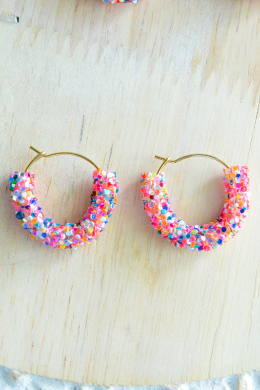 Sparkler Hoop Earrings