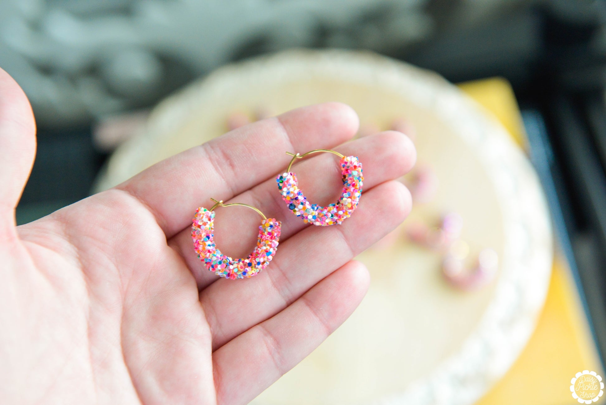 Sparkler Hoop Earrings