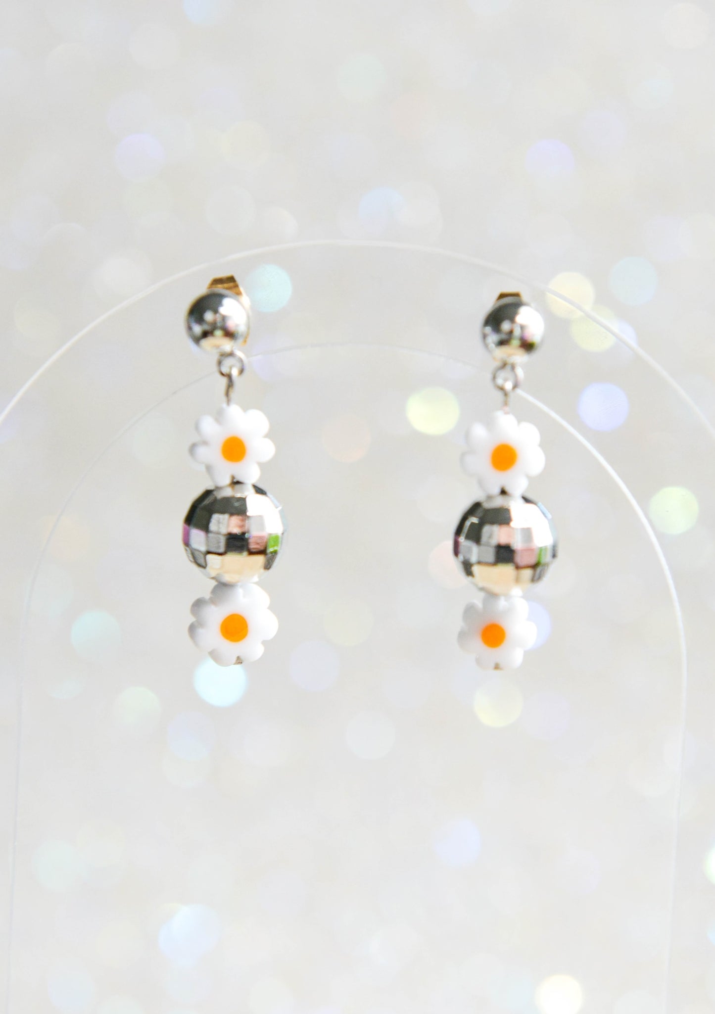 Daisy Disco Ball Earrings