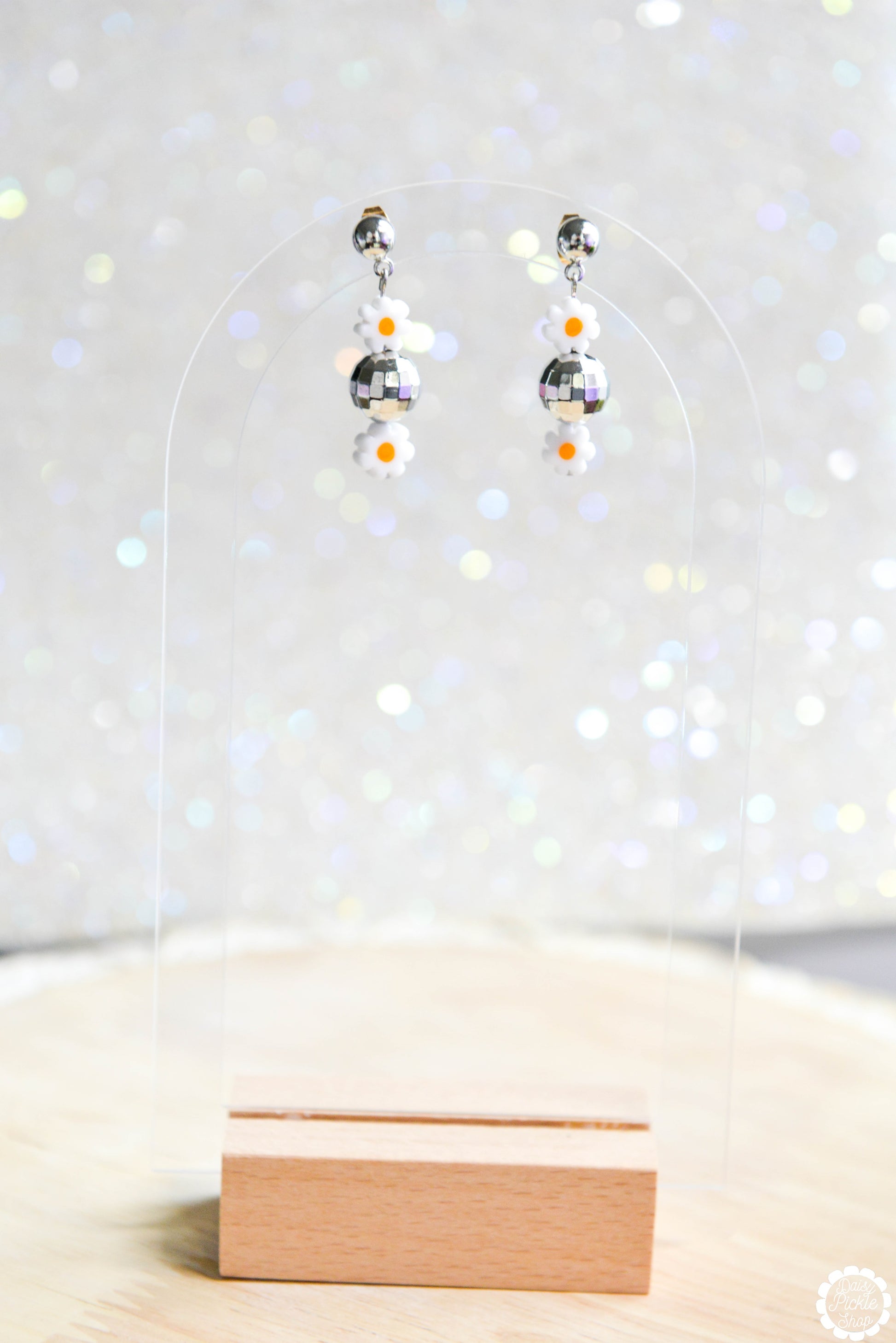 Daisy Disco Ball Earrings