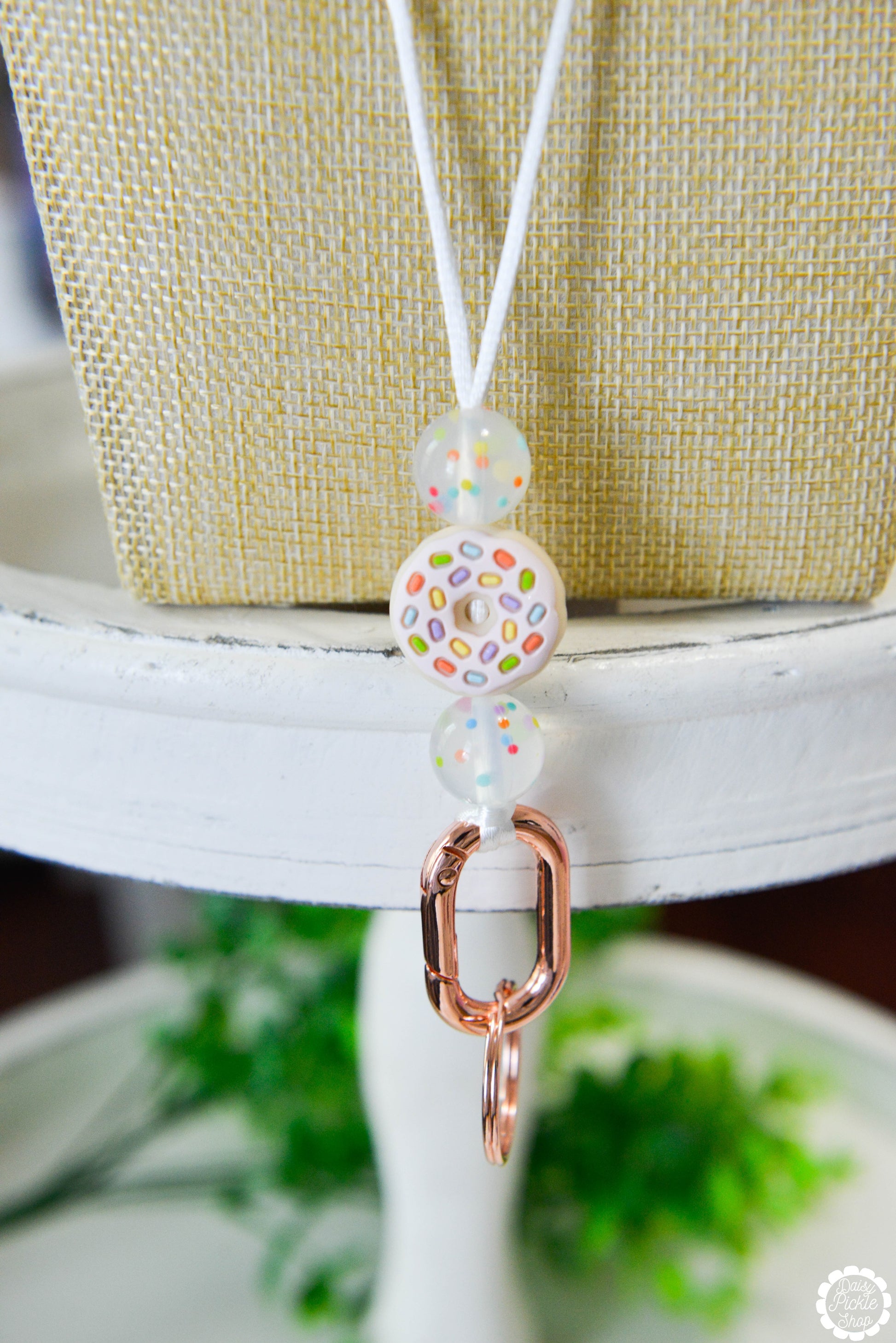 Sprinkle Donut Lanyard