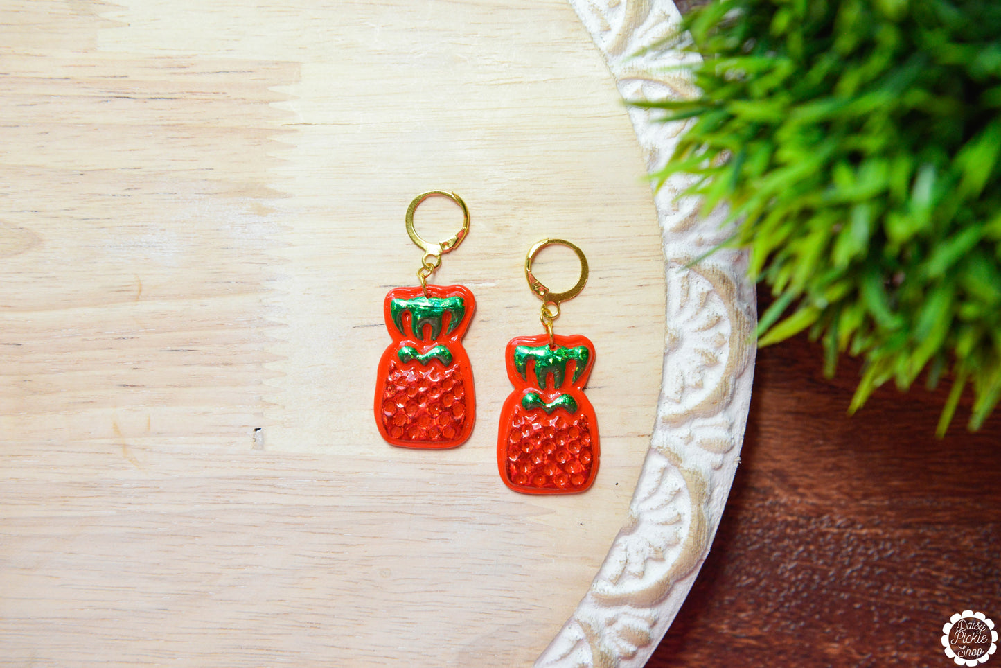 90s Grandma Strawberry Candy Earrings