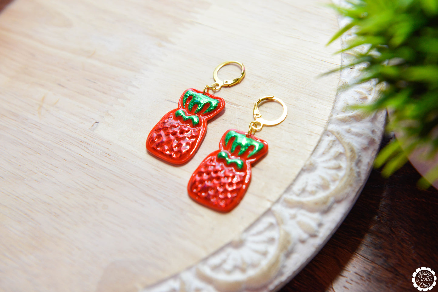 90s Grandma Strawberry Candy Earrings