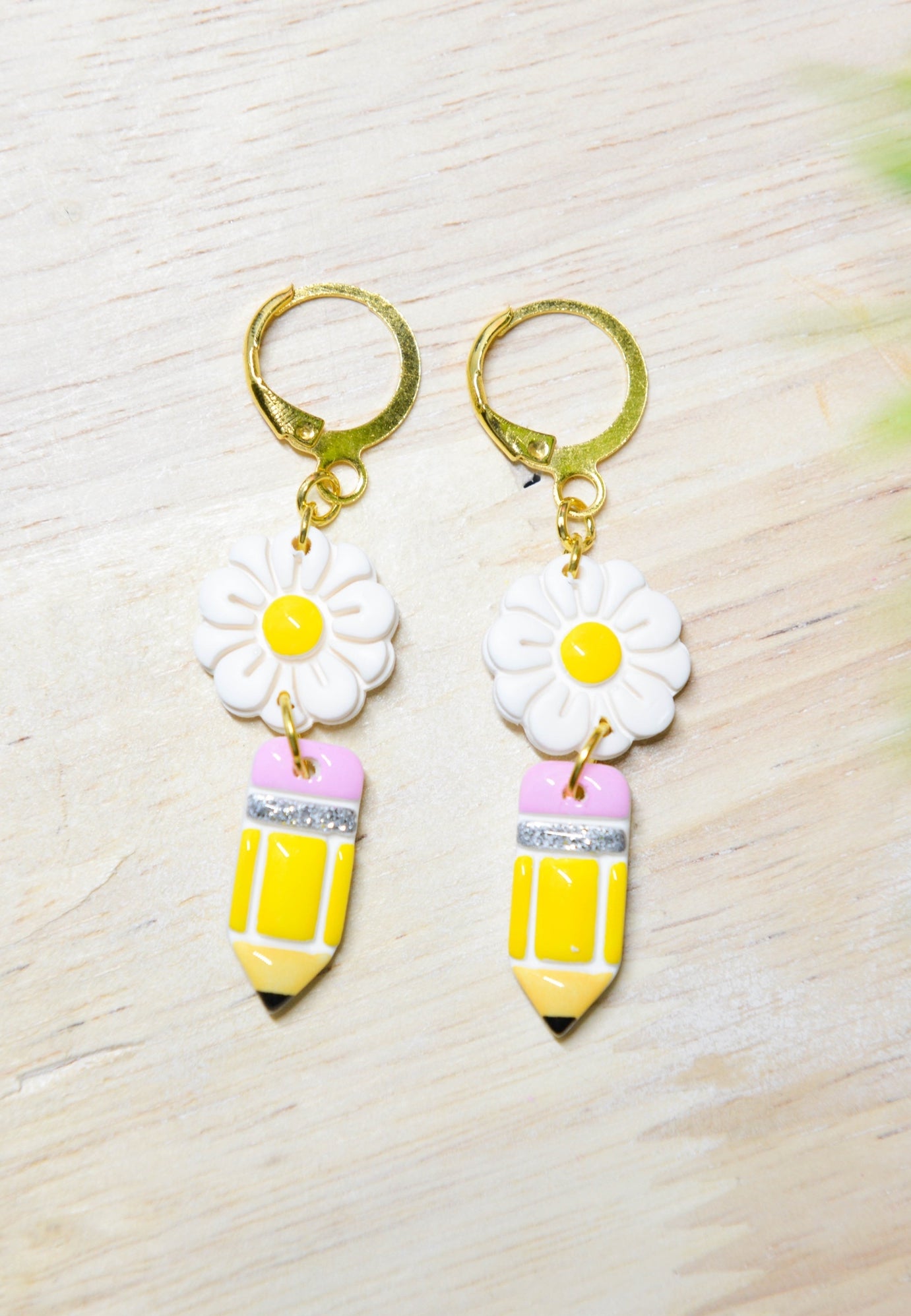 Daisy Pencil Earrings