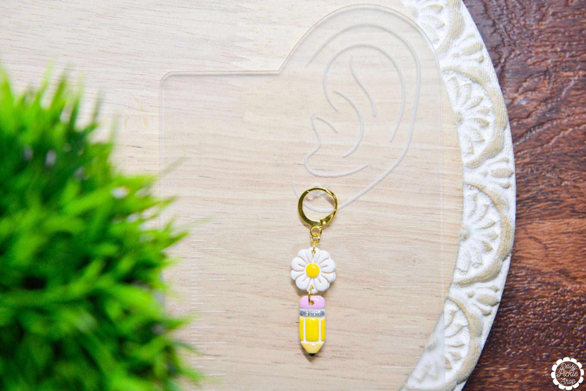 Daisy Pencil Earrings