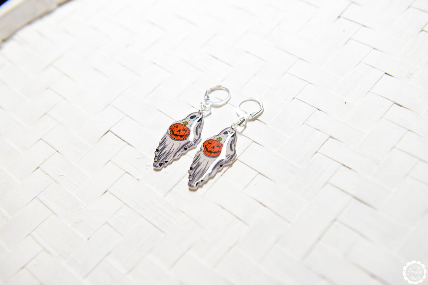 Pumpkin Ghost Earrings