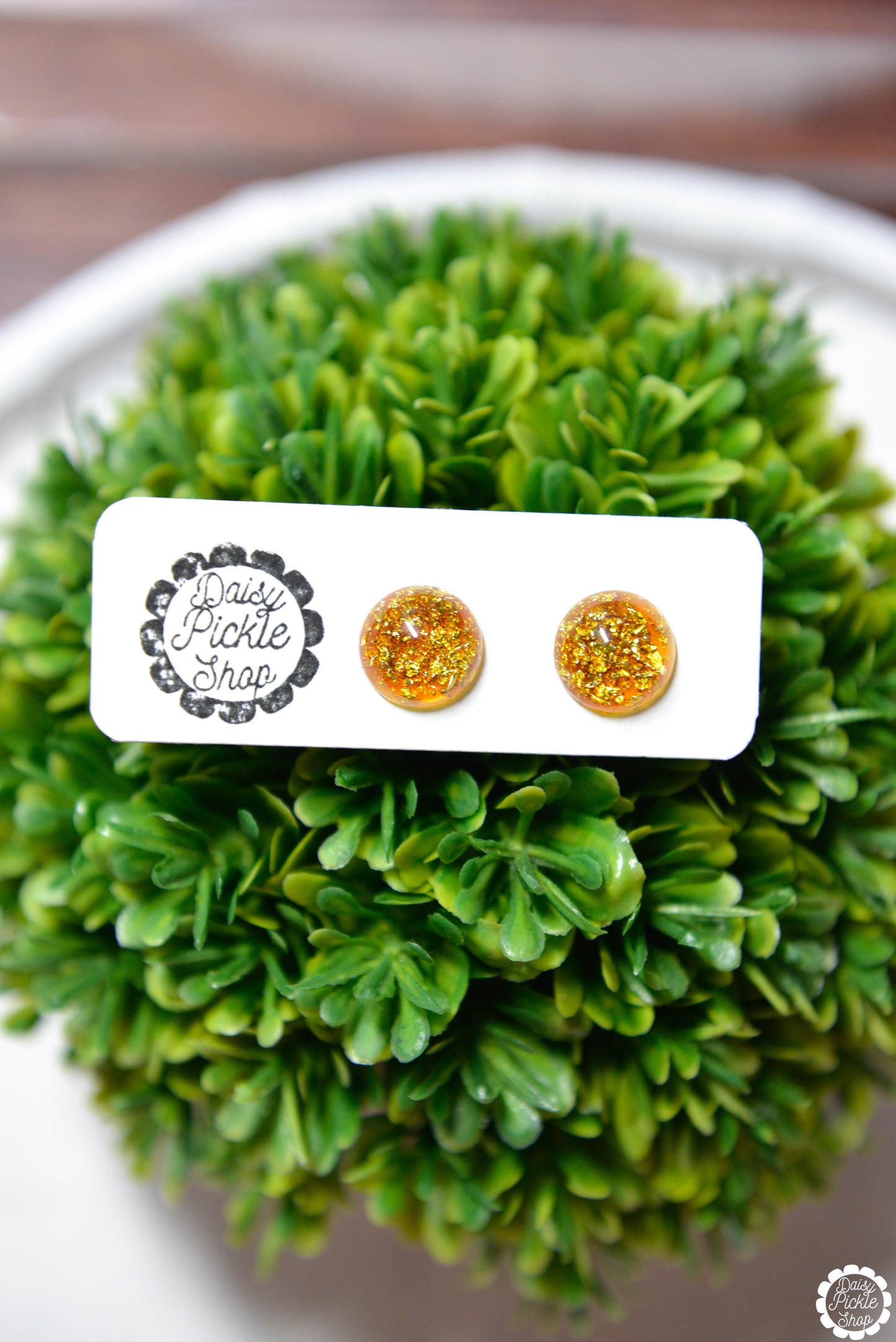 Pumpkin Spice Stud Earrings