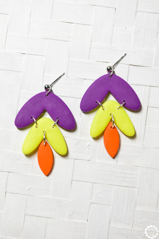 Trick or Treat Leaf Drop Earrings