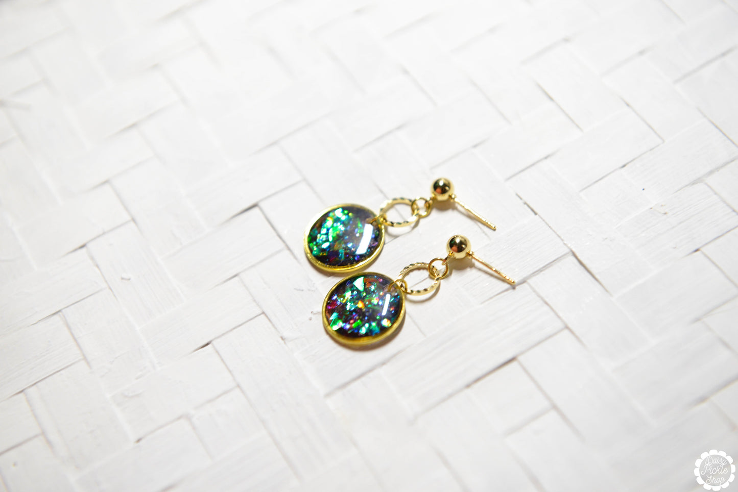 Golden Magic Potion Earrings