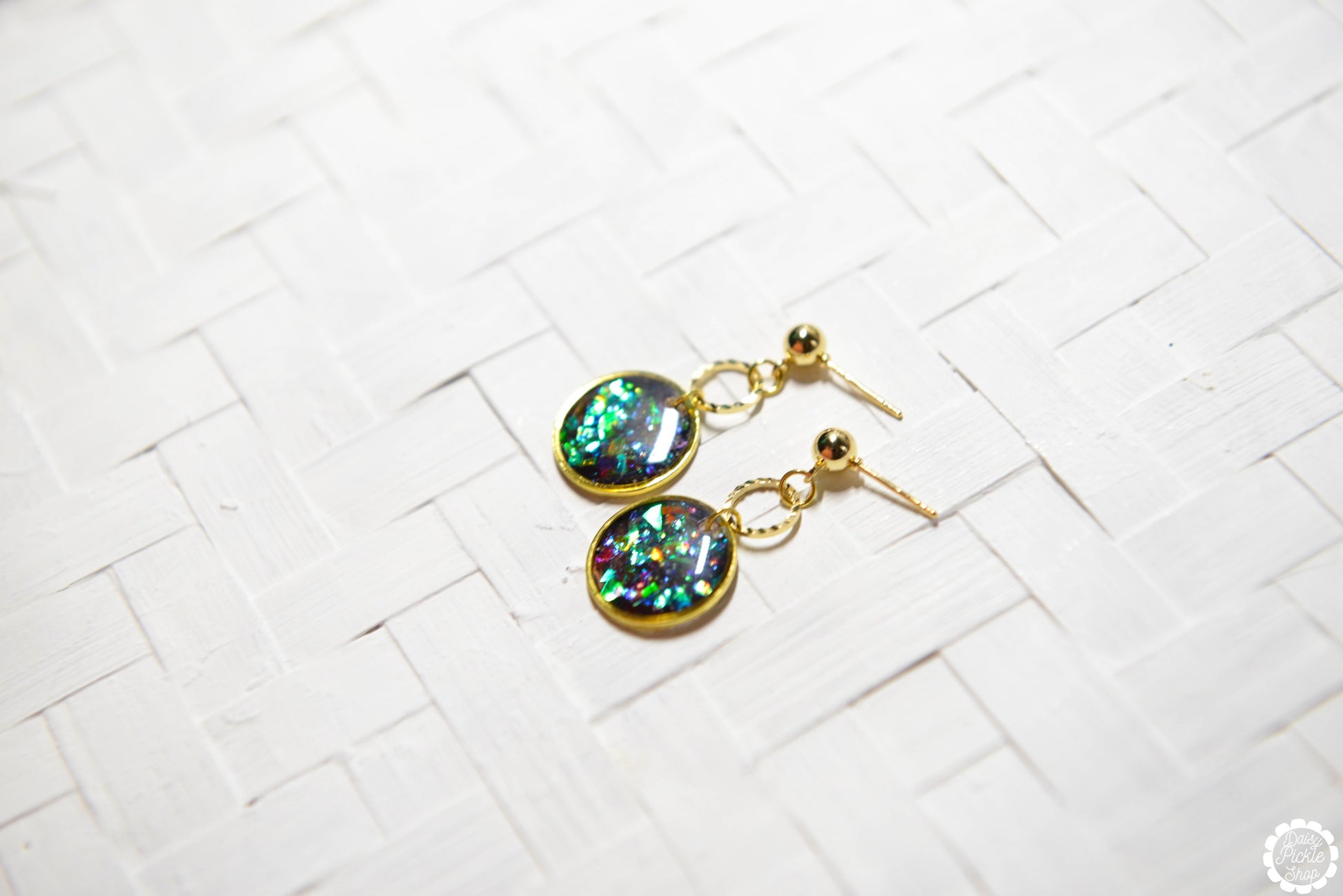 Golden Magic Potion Earrings